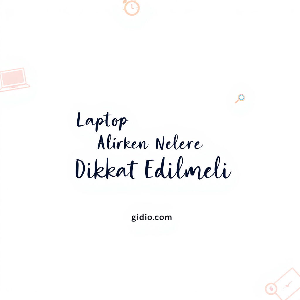 Laptop alırken nelere dikkat edilmeli