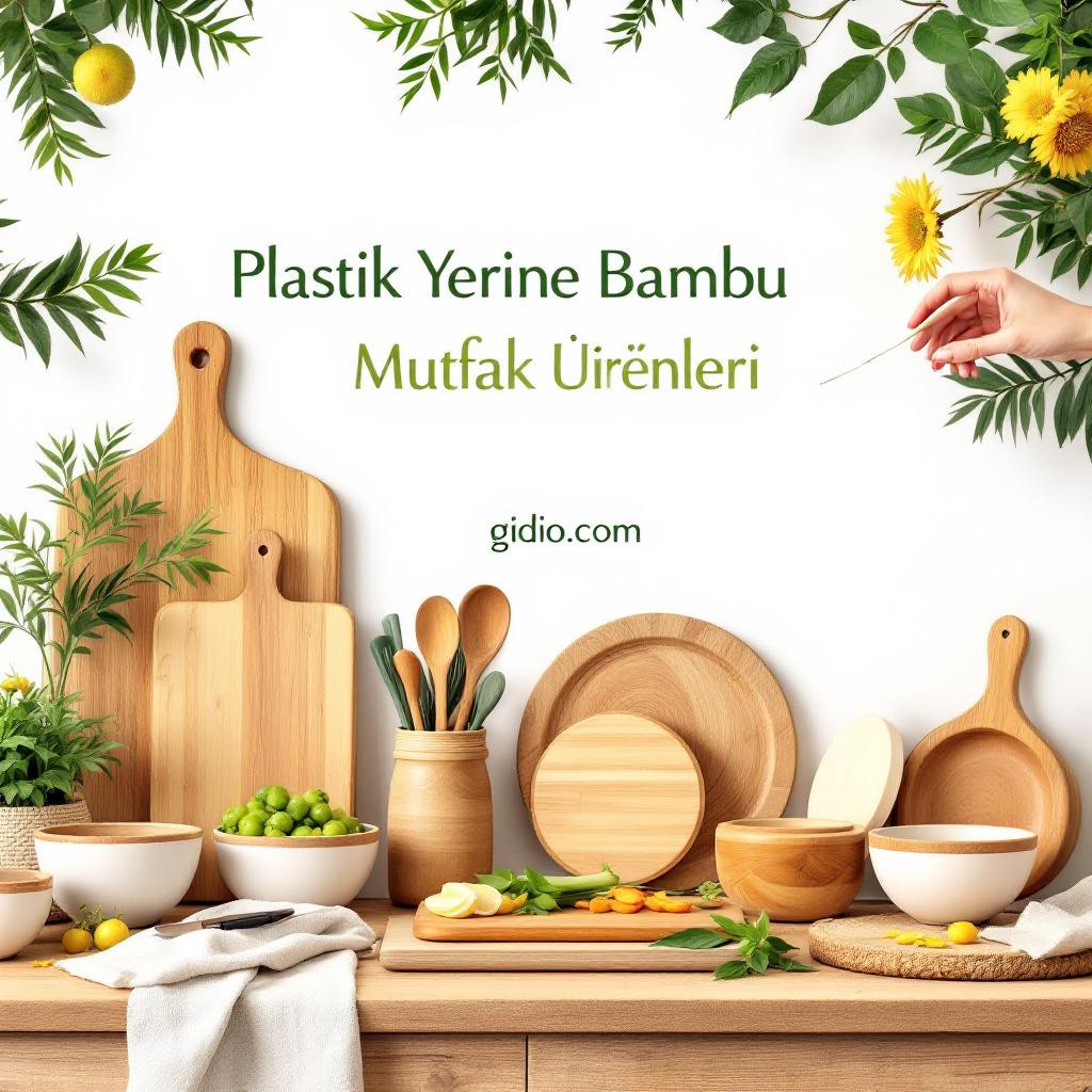 Plastik Yerine Bambu Mutfak Ürünleri