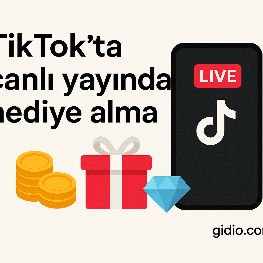 TikTokta canlı yayında hediye alma