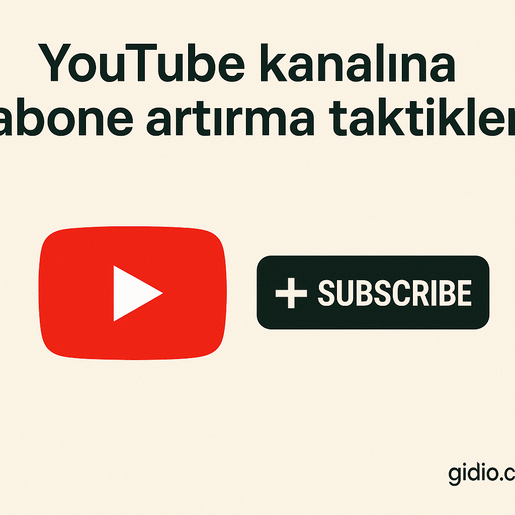 YouTube kanalına abone artırma taktikleri